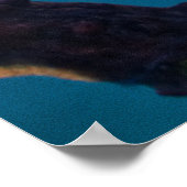 Mountain Zwavel Crater Blue Pond Lijst Poster (Hoek)