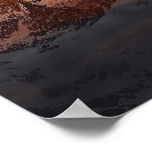 Mountain Zwitserland Matterhorn Zermatt Red Sky Poster (Hoek)