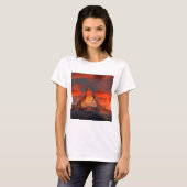 Mountain Zwitserland Matterhorn Zermatt Red Sky T-shirt (Voorkant volledig)