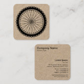 mountainbiekwiel vierkante visitekaartje (Voorkant / Achterkant)