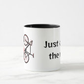 Mountainbike, afdaling, fiets mok (Midden)