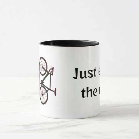 Mountainbike, afdaling, fiets mok (Midden)