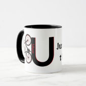 Mountainbike, afdaling, fiets mok (Voorkant links)