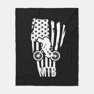 Mountainbike Amerikaanse Vlag Mtb Patriottisch Fleece Deken