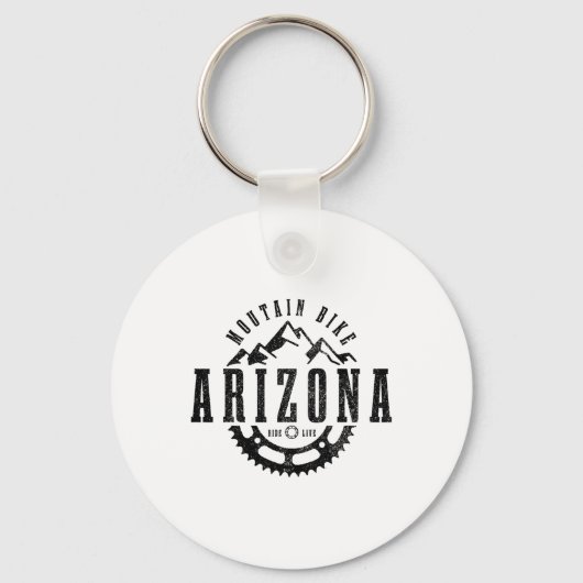 Mountainbike Arizona Mtb Downhill Fietsen Vintage  Sleutelhanger (Voorkant)