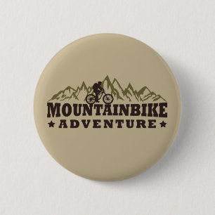 Mountainbike avontuur ronde button 5,7 cm