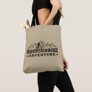 Mountainbike avontuur tote bag