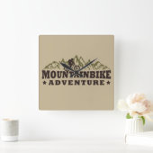 Mountainbike avontuur vierkante klok (Huis)