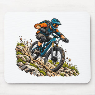 Mountainbike-avontuur voor MTB-rijders Muismat