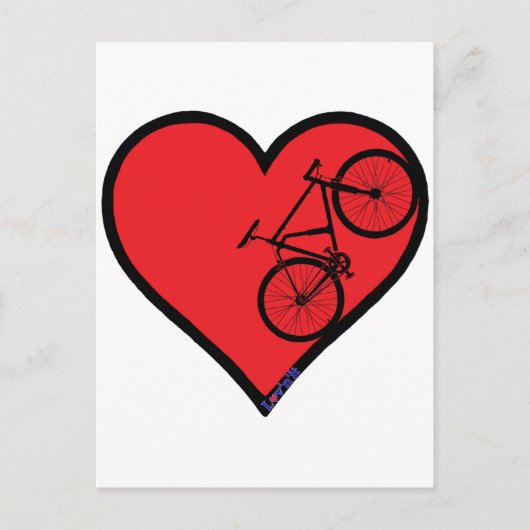 mountainbike briefkaart (Voorkant)