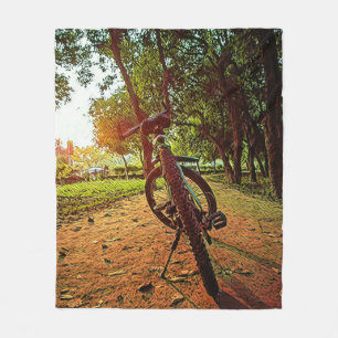 mountainbike-cadeaus fleece deken