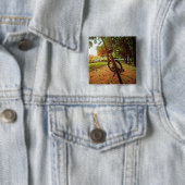 mountainbike-cadeaus vierkante button 5,1 cm (In situ)