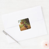mountainbike-cadeaus vierkante sticker (Envelop)