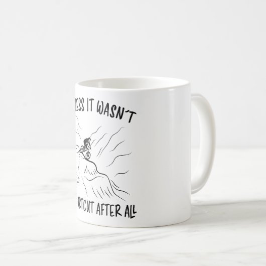 Mountainbike Cycling Bike Fun Biker Gift Koffiemok (Voorkant rechts)