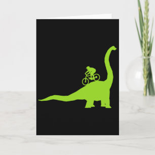 Mountainbike Dinosaur MTB Fietser Wielrenner Kaart