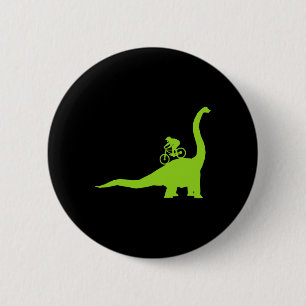 Mountainbike Dinosaur MTB Wielrenner Fietser  Ronde Button 5,7 Cm