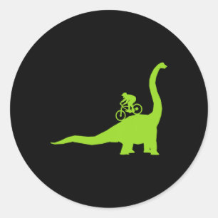 Mountainbike Dinosaurus Mtb Fietser Wielrenner Ronde Sticker