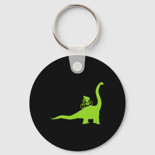 Mountainbike Dinosaurus Mtb Fietser Wielrenner  Sleutelhanger