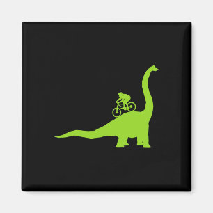 Mountainbike Dinosaurus Mtb Wielrenner Fietser Magneet