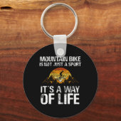 Mountainbike downhill - mountainbiken Mtb Sleutelhanger (Voorkant)