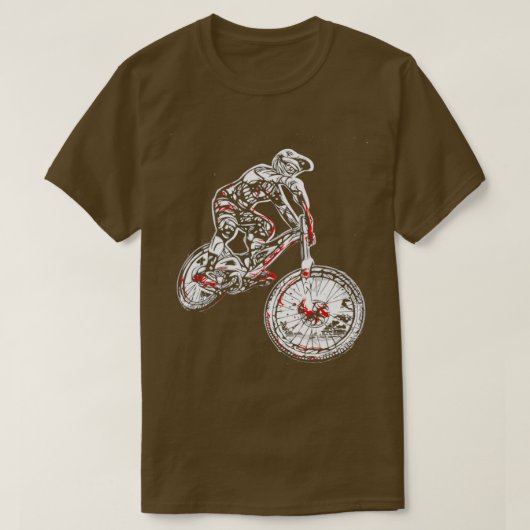 mountainbike, downhill, MTB, fietser, fiets T-shirt (Design voorkant)