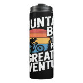 Mountainbike: een geweldig avontuur thermosbeker (Voorkant)