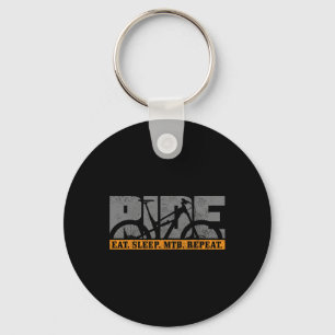 Mountainbike Eten Slapen Mtb Herhalen Mountainbike Sleutelhanger