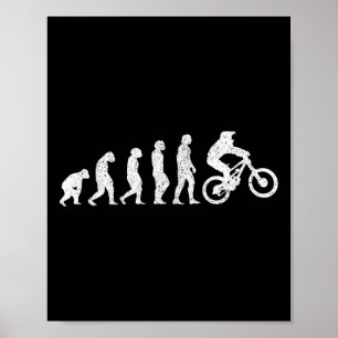 Mountainbike-evolutie - Mtb Downhill-fietsgeschenk Poster