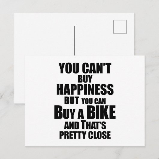 Mountainbike fiets fiets fiets fiets fiets fiets c briefkaart (Voorkant / Achterkant)