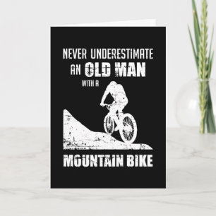 Mountainbike fiets onderschatten cadeau kaart