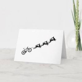 Mountainbike-fiets rendier Kerstmis-fiets Kaart