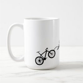 Mountainbike-fiets rendier Kerstmis-fiets Koffiemok