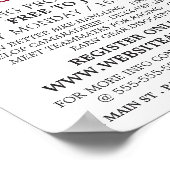 Mountainbike, Fietsclub Adverteren Poster (Hoek)