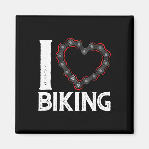 Mountainbike fietsen Ik hou van fietsen Magneet
