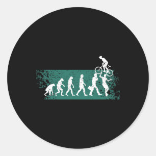 Mountainbike fietsen offroad evolutie van Mtb berg Ronde Sticker