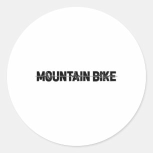 Mountainbike - fietser mountainbiken MTB ECG harts Ronde Sticker