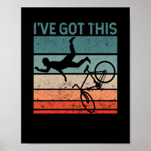 mountainbike Funny MTB downhill biker Poster