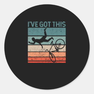 mountainbike Funny MTB downhill biker Ronde Sticker