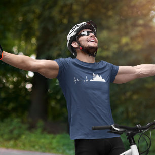 Mountainbike hartslag Fietsen T-shirt