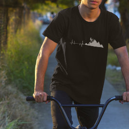 Mountainbike hartslag Fietsen T-shirt
