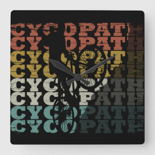 Mountainbike Humor - Grappige Fiets - Cycopath Vierkante Klok