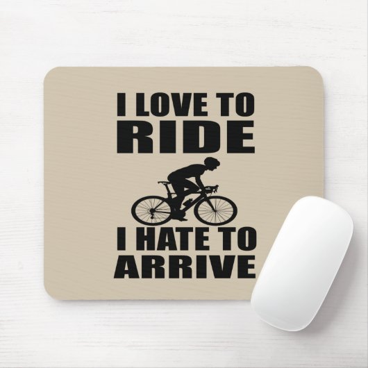 Mountainbike Humor - Wielerquote - Grappige Fiets Muismat (Met muis)