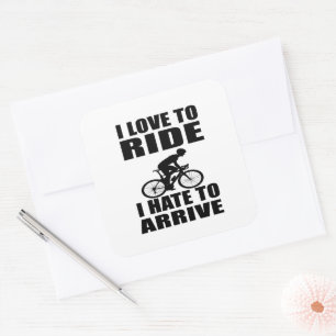 Mountainbike Humor - Wielerquote - Grappige Fiets Vierkante Sticker