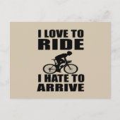 Mountainbike Humor - Wielren Quote - Grappige Fiet Briefkaart (Voorkant)