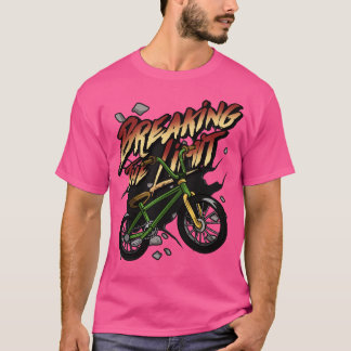 mountainbike in Forest met Stones T-shirt