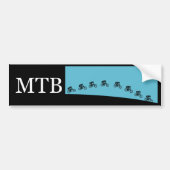 Mountainbike jump bumper sticker (Voorkant)