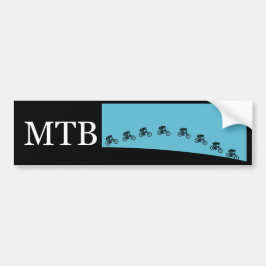 Mountainbike jump bumper sticker
