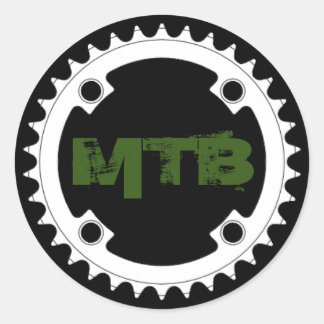 Mountainbike ketting ronde sticker