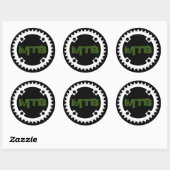 Mountainbike ketting ronde sticker (Vel)