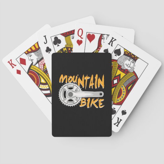 Mountainbike Kunst Pokerkaarten (Achterkant)